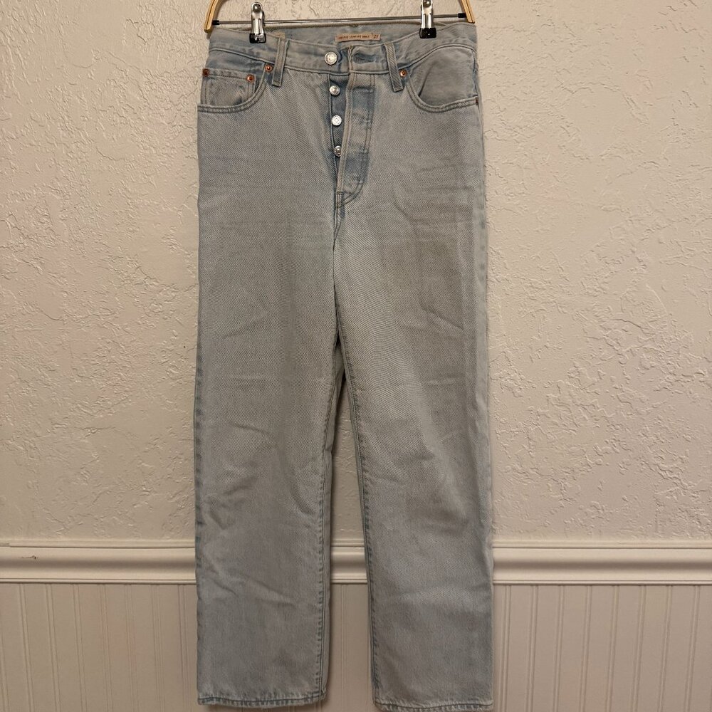 Levi's Ribcage Straight Ankle Size 27 Light Wash